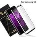 Bestfy Galaxy S8 Screen Protector, 3D Curved Whole Tempered Glass, Full Coverage, HD Clear on Samsung Galaxy S8, Black
