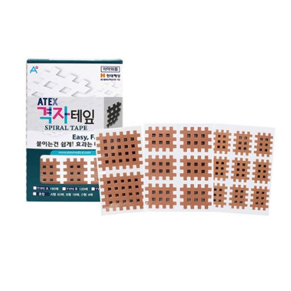 SPORTSTEX Spiral Cross Tape 67sheet 3type Kinesiology Pain Relief Muscle (1)