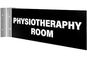 Custom Double, 2 Sided Text Projection Signs | Personalized Hallway & Door Flag Signs | 4" x 10" Durable Corridor Signage for