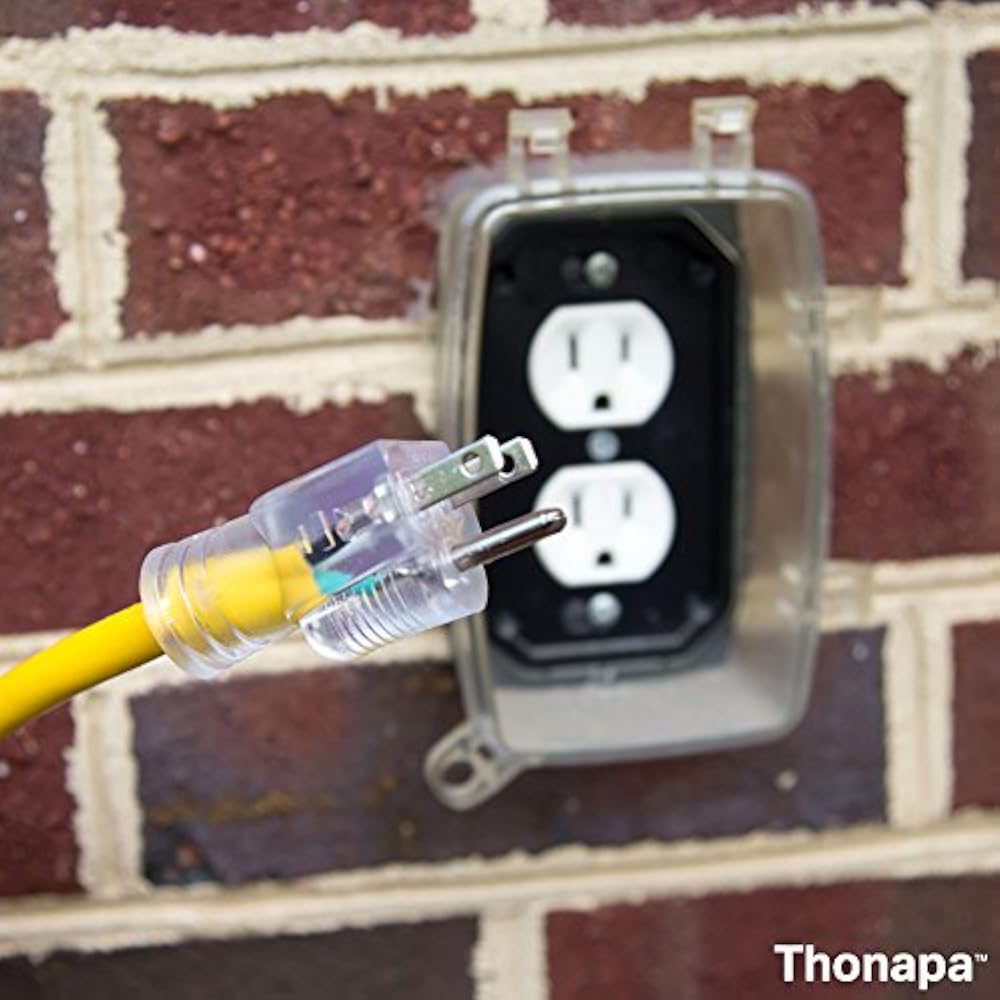 3 Foot Lighted Outdoor GFCI Extension Cord 12/3 SJTW Heavy Duty