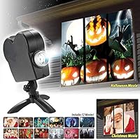 ZOOARTS 2019 Movies Displays Window Projector Wonderland Xmas Projection Light