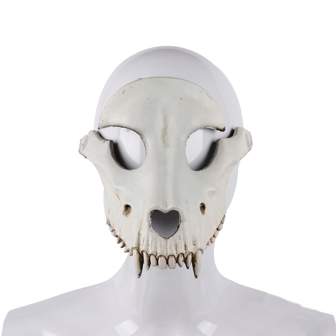 IBLUELOVER Halloween Goat Skull Mask Scary Animal Sheep Head Mask Horror Skeleton Costume for Carnival Animal Theme Party Cosplay Props