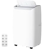 Portable Room Air Conditioners, 12,000 BTU Portable AC Unit with Multi-Speed Fan, AC Unit Cools up to 550 Sq.Ft, with Remote Control/LED/3 Speed/Auto Swing/24H Timer, Installation Kits for Large Room