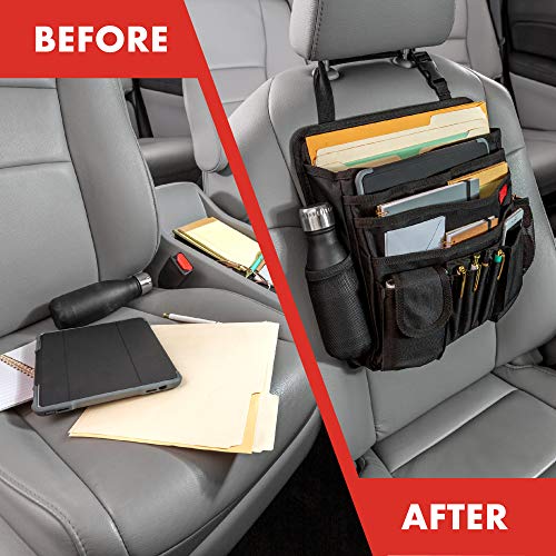 image for Lusso Gear Car Front Seat Organizer | Fits Any Car/Truck - Storage for