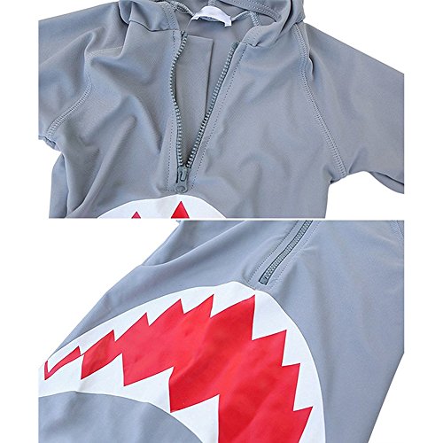 Collager Toddler Baby Boys Girls One-Pieces Cute Rash Guard Long Sleeve Swimsuit Sun Protection Bathing Suit