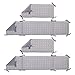 NoJo Play Day Pals 4 Piece Nursery Crib Bumper, Gray, Taupe