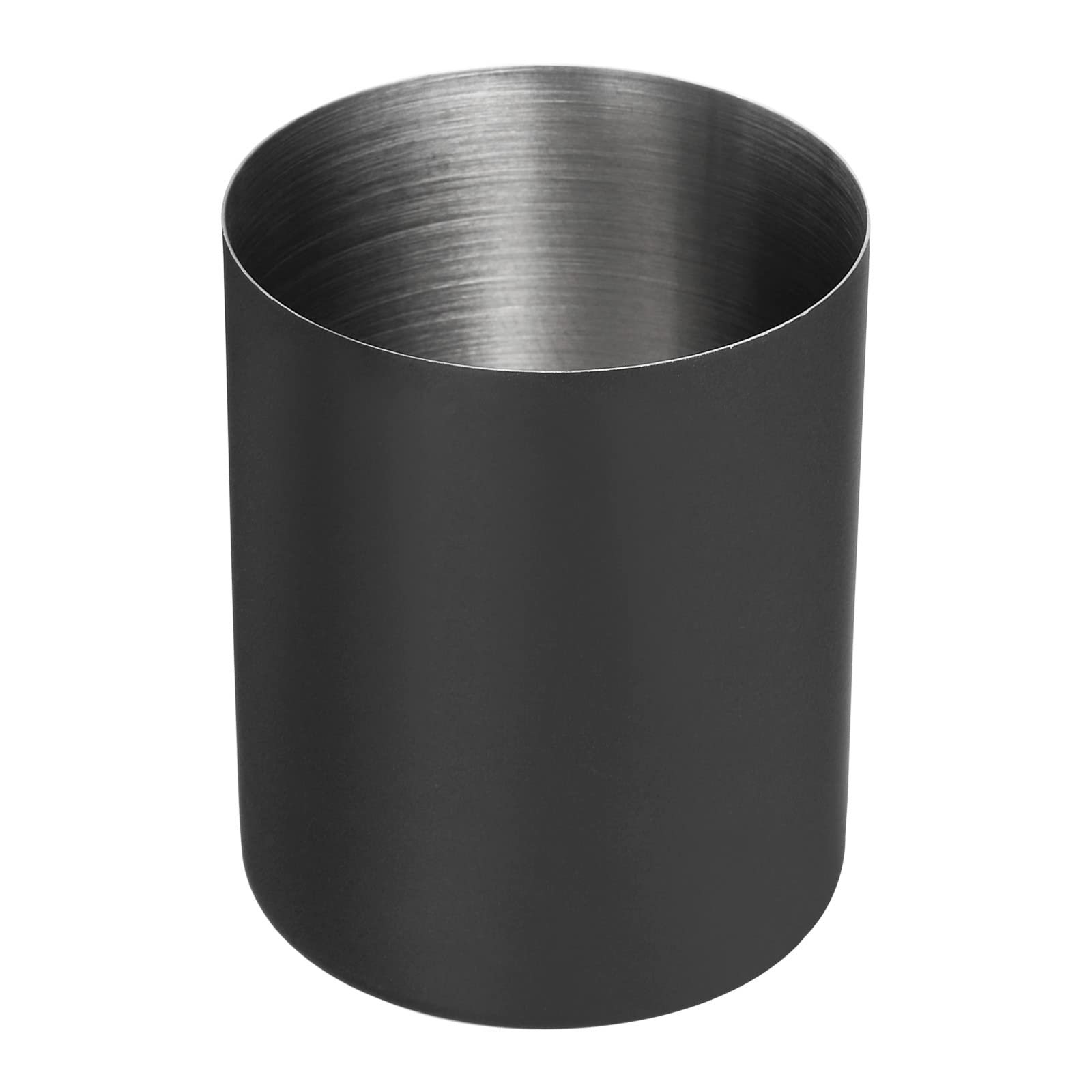 PATIKIL Pencil Holder, Pen Holder for Desk Stainless Steel Pencil Holders Cup Organizer Makeup Brush Holder for Desk Accessories, Black