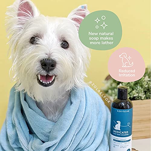 kin+kind Pet Shampoo for Itchy Dog and Cat (12 fl oz) Soothe Itch and