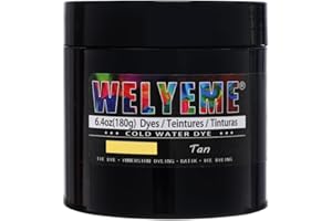 WELYEME Cold Water Dye, Tie Dye Powder, Fabric Dye Powder for Clothes (Tan)