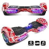 cho Spider Wheels Series Hoverboard UL2272 Certified Hover Board with 6.5 inch Wheels Electric Scooter Smart Self Balancing Wheels (Red)