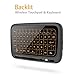 Mitid Full Touchpad Mini Keyboard Mouse Combo, 2.4GHz Wireless Remote Controls Google / Android TV Box, Smart TV, IPTV (Black)