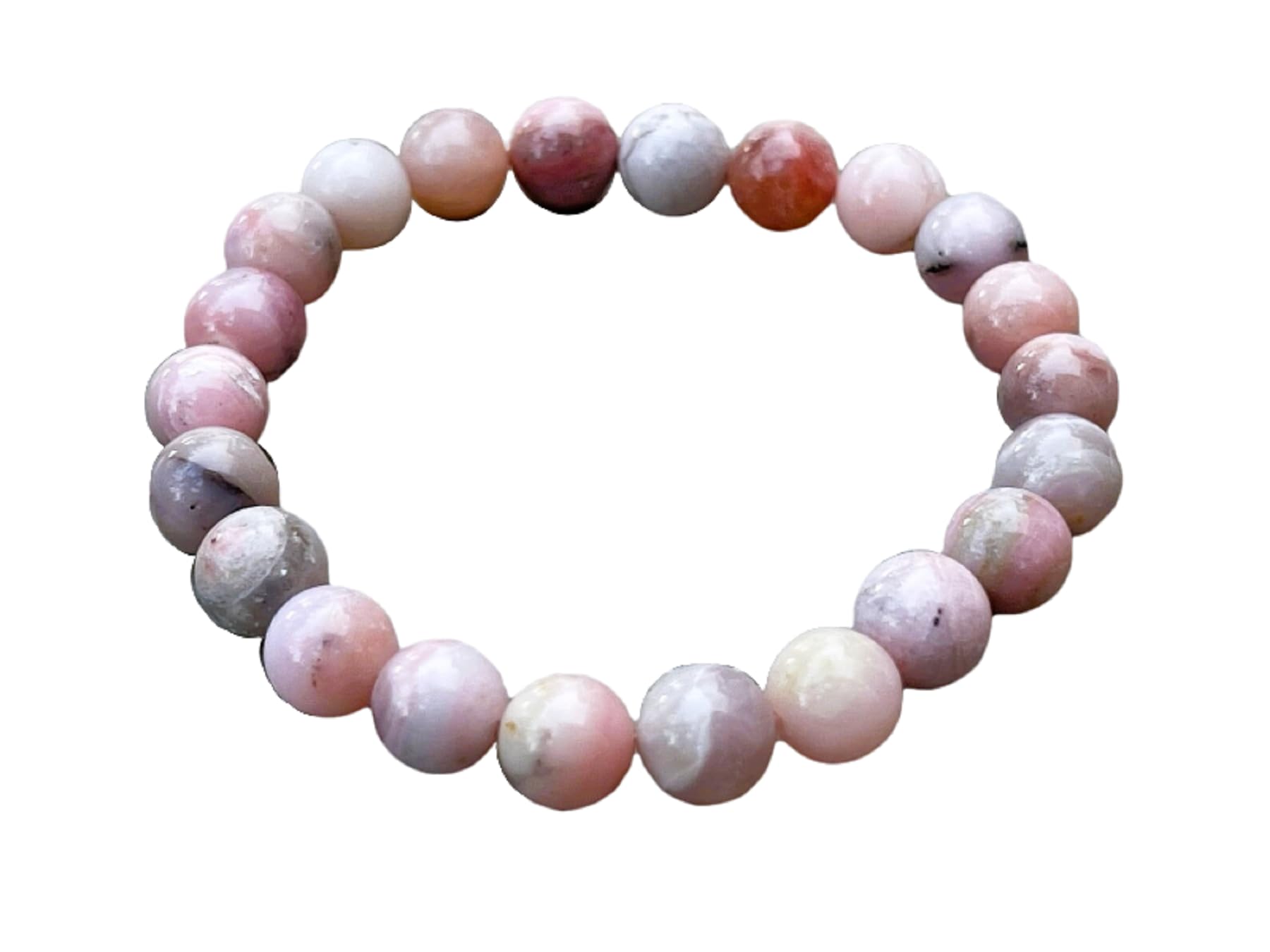 Pink Opal Crystal Bead Bracelet 8mm, Wholesale