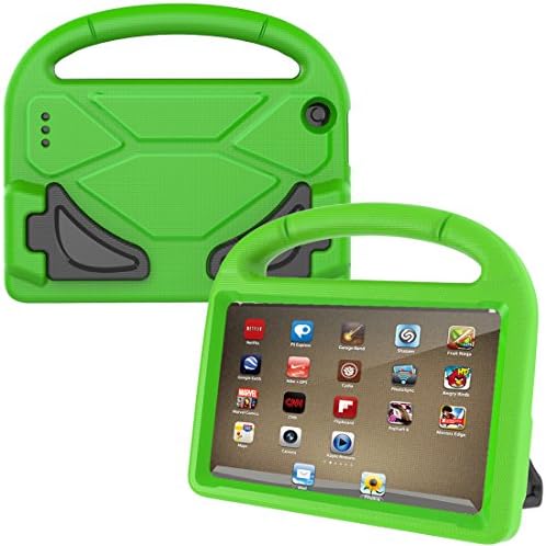 Fire 7 2015 Case,Tinkle ONE Kids Case Shockproof Light Weight Drop Protection Children EVA Case Cover for Amazon Fire 7 Tablet (7 inch Display 5th Generation,2015 Release Only) (Green )