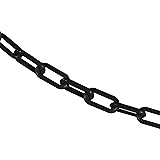 Mr. Chain Plastic Barrier Chain, Black, 1.5-Inch