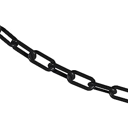 Mr. Chain Plastic Barrier Chain, Black, 1.5-Inch