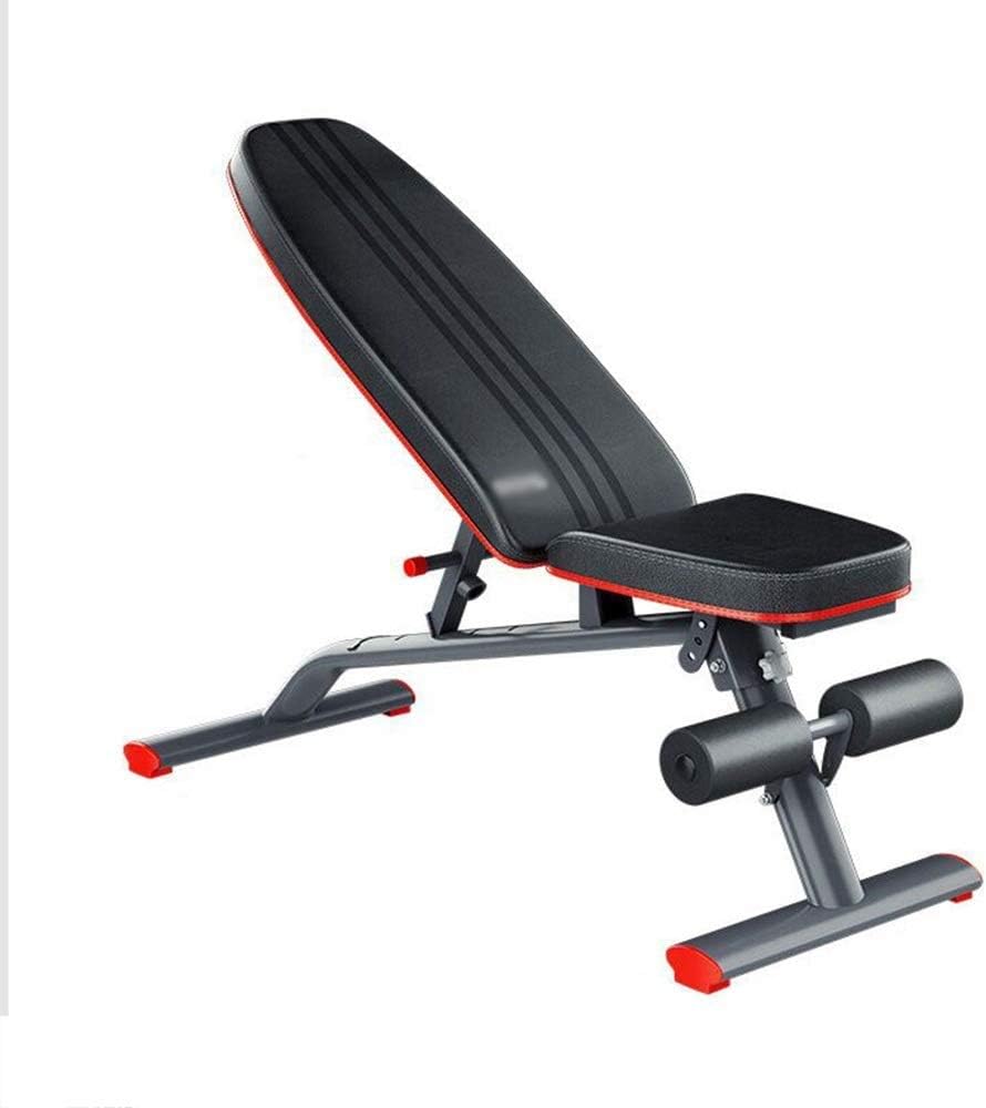 SLRMKK Weight Bench, Adjustable Folding Multi-function Dumbbell Bench Supine Board Sit-up Aid Exercise Bench workout bench