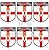 NORTHERN IRELAND Ulster Banner Shield UK 40mm (1,6") Mobile Cell Phone Vinyl Mini Stickers, Decals x6