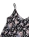 ZANZEA Women's Boho Floral Print V Neck Spaghetti Strap Long Maxi Dress Sundress Black(41018) 3XL