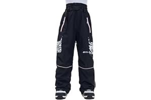 HIGH EXPERIENCE Snowboard Pants for Women Men Baggy Ski Pants Loose Warm Insulation Waterproof Windproof