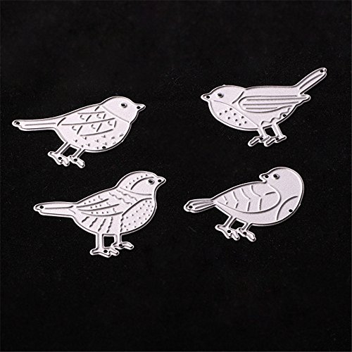 Dream_light Metal Cutting Dies, Embossing Dies Stencil Template Mould for DIY Scrapbooking Photo Album Paper Card Making Craft Wedding Party Decoration DIY Gift, Die-Cuts (Four Birds)