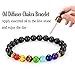 Gadblesjew 7 Chakra Diffuser Healing Bracelet with Real Stones, Volcanic Lava, Mala Meditation Bracelet with Protection, Energy, Healing