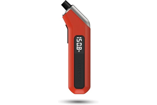 ETENWOLF T300 Digital Tire Pressure Gauge 3-200 PSI, Industrial Tire Gauge Calibrated to ANSI B40.7 Grade 2A(Plus-Minus 0.5%), Replaceable AAA Batteries (Vivid Orange)
