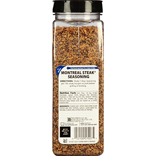 McCormick Grill Mates Montreal Steak Seasoning, 29 oz Buy Online in