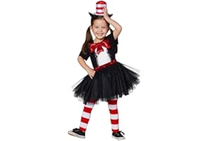 Spirit Halloween Dr. Suess Toddler Cat in the Hat Costume | Officially Licensed | Group Costume | Cat in the Hat Cosplay