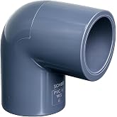 ERA 1" Schedule 80 PVC 90&deg; Elbow, Slip x Slip &ndash; NSF-PW SCH80 Pressure Pipe Fitting, 10 Pack