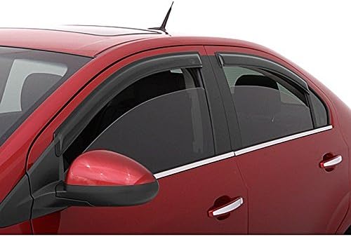 VioletLisa 4pcs Front + Rear Smoke Sun/Rain Guard Vent Shade Window Visors Fit 02-06 Nissan Altima