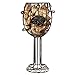 Home-X - Wall Mounted Metal Wine Cork Holder, This Elegant Wine Glass Shaped Wall Mount is The Perfect Addition to Any Wine Connoisseurs’ Décor Collection, Holds Over 50 Corks