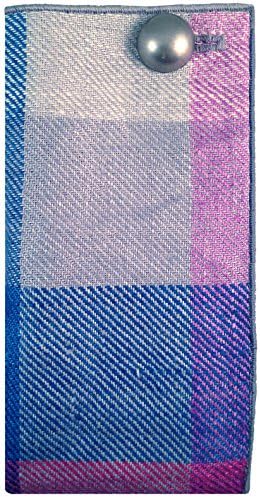 Blue, Gray &amp; Fuchsia Plaid Pocket Square Men's Pocket Square The Detailed Male