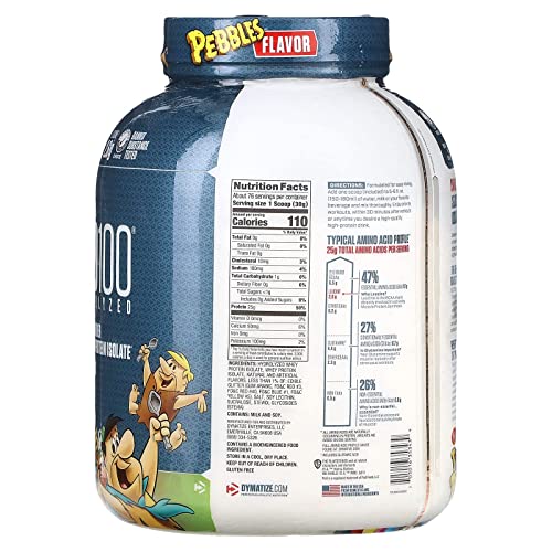 Dymatize ISO100 Hydrolyzed Protein Powder, 100 Whey Isolate, 25g of