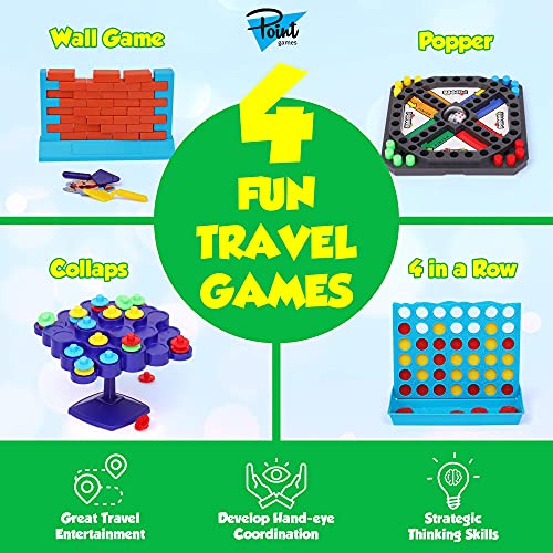 Travel Games 4in1 Airplane Travel Essentials, Road Trip Essentials