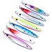 Aorace 7pcs/lot 30g/7.6cm Minnow Metal Lure 3D Eyes Hard Bait Casting Jigging Hard Lure Bass Trout Salmon Lures Without Hooks