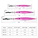 Saltwater Lead Vertical Jigs, Goture Artificial Bait Boat Fishing Lures Jigging Lures - Pack of 3