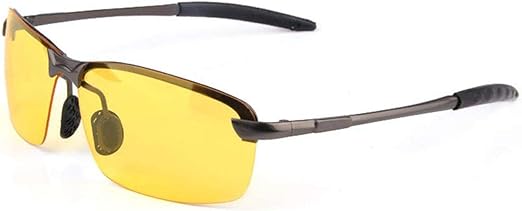Yellow Lens Night Vision Goggles Anti Glare Driving Glasses Polarizer