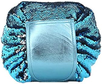 Drawstring Makeup Bag, Large Capacity Lazy Cosmetic Bag Waterproof Portable Travel Beam Mouth Storage Bag for Women Girls