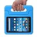 Fire 7 2015 Case, TabPow [Kids Case] - [Shockproof][Drop Protection][Heavy Duty] Kids Children EVA Case with Carrying Handle Stand For Amazon Fire 7 Tablet (will only fit Fire 7