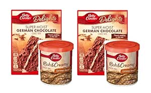 Amazon.com : Betty Crocker German Chocolate Cake Mix and Betty Crocker Coconut Pecan Frosting ...