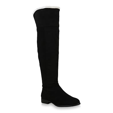 Stiefelparadies Damen Stiefel Overknees Übergrößen Flandell