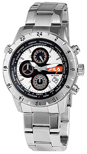 Fila Reloj Analógico para Unisex Adultos de Cuarzo con Correa en Acero Inoxidable FILA38-007-002