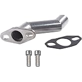 32-40mm Short Offset Intake Manifold With Gasket For Motorized Bicycle | Silver, Fits 49cc 60cc 66cc 80cc 2-Stroke Engine, Cast Iron Construction, Space Saving Offset Design, Easy Install