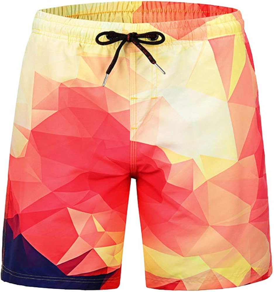 M&A Men's Funny Swim Trunks Quick Dry Swimwear Shorts