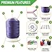 TAOindustry Embroidery Thread Polyester Spools - 550 Yards (500M) per Spool, Compatible to Brother Singer Babylock Janome Singer Pfaff Husqvarna Bernina and Sewing Machines, 40 Pieces + 2 Features
