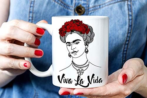 BeauMUG Frida Kahlo Mug is Best Gift for Frida Kahlos Lovers Unique Frida Coffee Mug Feminist Mugs Motivation Mug Viva La Vida Gift for Her no.679270