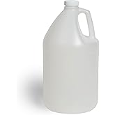 FastRack 1-Pack 1 Gallon Water Bottle - Round Plastic Jug Container with Lid | White Food Grade Gallon Water Jug, BPA-Free, Leak-Proof Pitcher with Lid Fermentation, Brewing, Storage & More