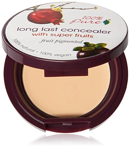 100% Pure Long Last Compact Concealers, White Peach