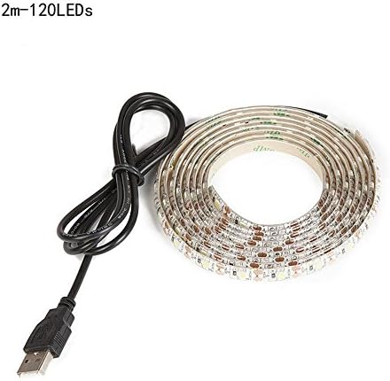 Led Strip, Wim Waterproof Led Light Strip Tv Led Usb Led Wedding Decoration Led Tv Backlight, 60Leds/M, DC-5V, White/Warm White/Blue/Green/Red,1M/2M (2M Red)