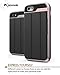 iPhone SE Wallet Case, Vena [vCommute][Drop Protection] Flip Leather Cover Card Slot Holder with KickStand for Apple iPhone SE 5 5S (Rose Gold / Black)